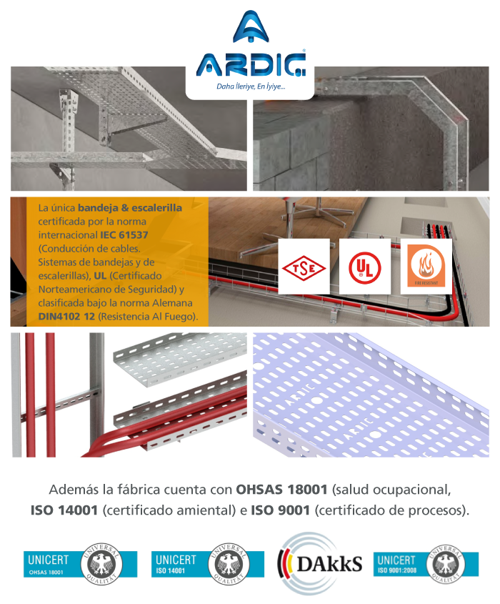 Bandejas y escalerillas porta cables 
