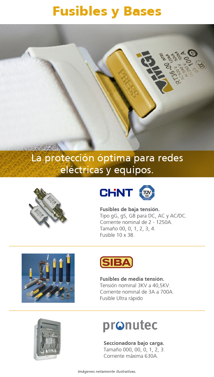 Fusibles y Bases